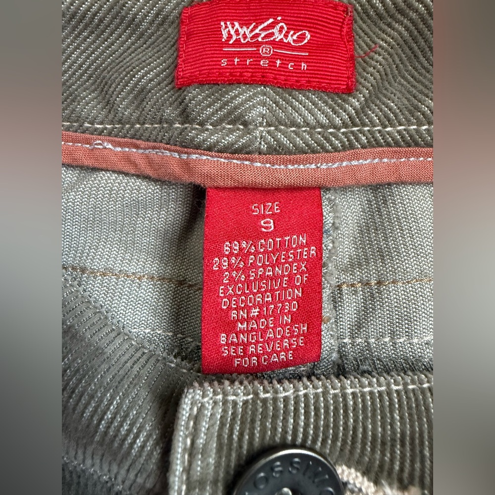 Target Mossimo Y2K Sage Green Flare Women's Corduroy’s - Picture 7 of 8